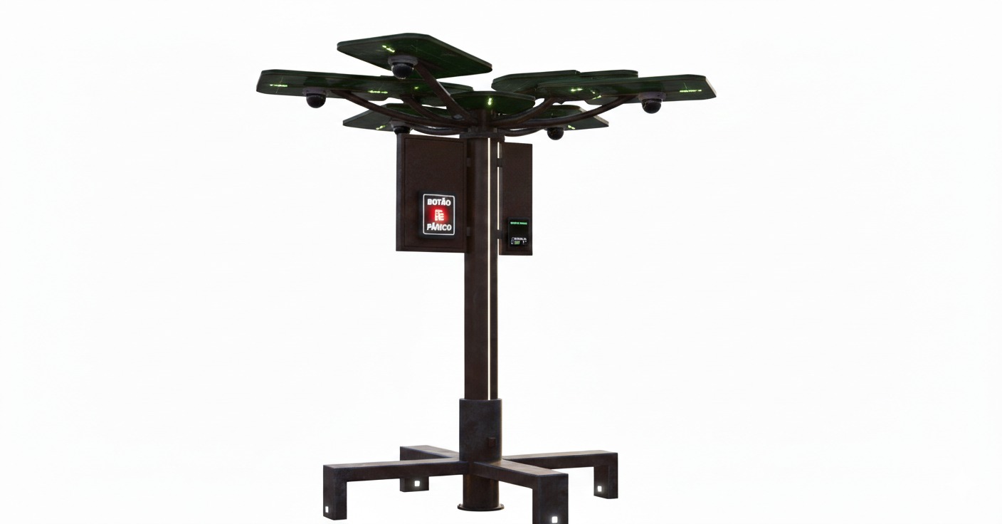 ÁRVORE TECNOLOGICA COM SISTMA DE SEGURANÇA INTEGRADO